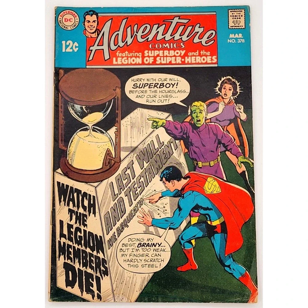ADVENTURE COMICS #378 (1969) ‎ / FN+ / SUPERBOY DC COMICS SILVER AGE